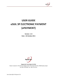 Version 1.0 (05052020) option 2: User Guide Esijil 3p Electronic Payment Fama