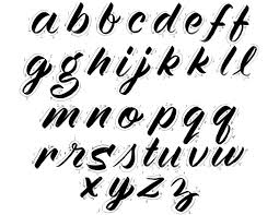 How To Start Composing Your Script Letters With A Brush Pen Highpulp Brush Lettering Alphabet Brush Pen Lettering Lettering Alphabet