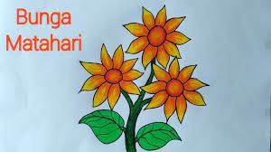 Karena jika bicara tentang gambar mewarnai bunga matahari,mawar,tulip,melati bisa kok dilakukan dengan kebiasan. Menggambar Bunga Matahari Cara Menggambar Dan Mewarnai Bunga Yang Mudah Youtube