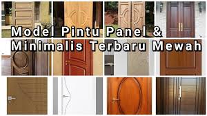 Rel pintu geser kayu, cara pasang kunci pintu geser kayu, cara membuat rel pintu geser sendiri, harga pintu sliding kayu. 26 Model Pintu Minimalis Panel Terbaru Dari Kayu Triplek Youtube