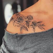 Sunflower Would Take Place Of Big Rose Shoulder Tattoos For Women Simple Shoulder Tattoo Tattoos