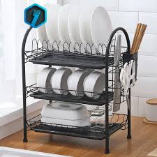 Harga rak buku serbaguna susun 3 tingkat rak dapur minimalis microwave oven. Harga Rak Piring Terbaik Juli 2021 Shopee Indonesia