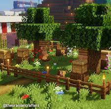 Bees have finally made their way into minecraft. Bee Garden Minecraft Houses Minecraft Stables Minecraft Cottage