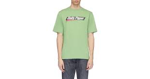 Daily Paper Cotton Falala Logo Slogan Print T Shirt In Green For Men Lyst