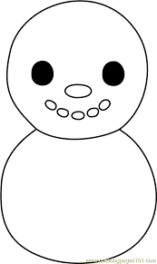 The image of a snowman is a simple snow sculpture created from snow in winter, and sculpting this snowman gives children and adults great pleasure and fun. Baby Snowman Animal Crossing Coloring Page For Kids Free Animal Crossing Printable Coloring Pages Online For Kids Coloringpages101 Com Coloring Pages For Kids