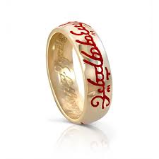 Get it as soon as thu, jun 3. Lord Of The Rings Gold One Ring Red Fire Script The Hobbit Jewellery
