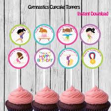 Maybe you would like to learn more about one of these? Tableware Gymnastic Food Decor Gymnastics Party Gymnastics Gymnastics Cupcake Instant Download Gymnastics Birthday Printable Cupcake Toppers Party Decor