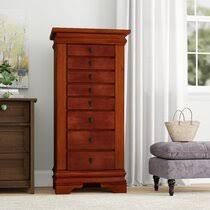 The deluxe flush mission jewelry armoire is handcrafted by amish artisans in ohio. Birch Jewelry Armoires You Ll Love In 2021 Wayfair