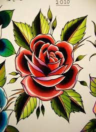 Tattoo Rose Old School Traditional 61 Trendy Ideas Ideas School Tattoo Traditional Trendy Traditional Rose Tattoos Old School Rose Flower Drawing