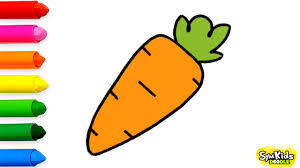 Draw this cute carrot by following this drawing lesson. How To Draw A Carrot Youtube