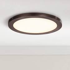 Disc 7 1 2 Wide Bronze Round Led Ceiling Light 58v85 Lamps Plus