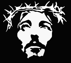 Black And White Picture Of Jesus Plastic Jesus Art Jesus Art Stencil Art