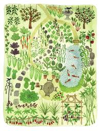Garden Layout Design Illustration From The Wildlife Friendly Vegetable Gardener Book Garden Design Layout Garden Layout Vegetable Vegetable Garden Design