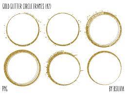 Gold Glitter Circle Frames Clipart Gold Glitter Design Etsy In 2021 Circle Frames Clipart Circle Frames Gold Circle Frames