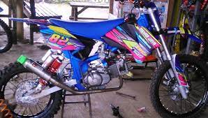 Gambar bebek modif terlihat keren. Modifikasi Rangka Bebek Modif Jupiter Z Trail Grasstrack