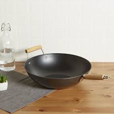 Mainstays 13 75 Non Stick Wok Walmart Com Wok Cooking Pan Cooking Stir Fry