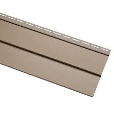 Ply Gem Progressions Double 4 In X 150 In Khaki Vinyl Siding Pg40n4h The Home Depot Vinyl Siding Ply Gem Siding