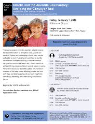 Charlie and the Juvenile Law Factory: Avoiding the Conveyor Belt