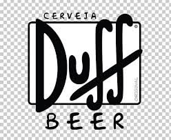 Duff Beer Homer Simpson Duffman Logo Png Area Beer Beer Bottle Black Black And White In 2020 Duff Beer The Duff Beer Logo