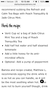 Medicine Ball From Starbucks Secret Menu Starbucks Medicine Ball Recipe Healing Tea Recipes Starbucks Secret Menu Drinks