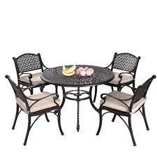 Too big for my flat.contact preference: Cast Iron Outdoor 5 Piece Prato Cast Aluminium Dining Table Chair Set Temple Webster