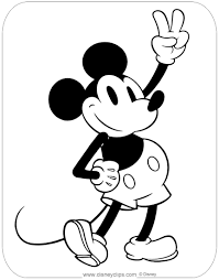 Vintage Mickey Mouse Coloring Pages Coloring Pages Allow Kids To Accompany The Mickey Mouse Coloring Pages Mickey Mouse Pictures Minnie Mouse Coloring Pages