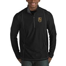 Shop our full assortment of las vegas golden knights items here. Antigua Vegas Golden Knights Black Tempo Desert Dry Half Zip Pullover Jacket