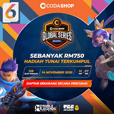 Codashop, which more than 11 million users visit every month to top up their favourite games and content services; Celebrate Coda6years With Codashop Global Series Malaysia November 2020 Codashop Blog My