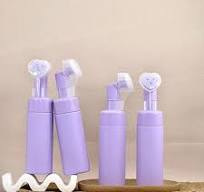 60ml 100ml 5oz 150ml Facial Foaming Shampoo Mousse Facial Cleaning Soap  Dispenser Plastic Foam Pump Bottle with Silicone Brush