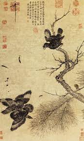 鹧鸪图 宋赵佶纸本水墨纵88 2厘米横52厘米南京博物馆藏赵佶是一位奢侈 政治上无所作为的皇帝 在书画艺术方面却有精深造诣 他当政时期 大大扩大画院规模 提高宫廷画家的地位和待遇 在画史上有不少画以赵佶之名或假借其名流传下来 此图神态逼肖 笔力精劲 画上