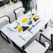 Keep your table safe while also adding style to your dining ensemble for dinner parties and sometimes the simplest things make the biggest impact. Amclock Simple Opaque Tablecloth Waterproof Oil Proof Disposable Pvc Coffee Table Tablecloth Marble Table Mat Tablecloth Thick Ins Rxl Marble Sunrise 1 5mm Thick 70 70cm Buy Online In Botswana At Botswana Desertcart Com Productid 193387657