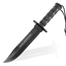 Courage, kindness & never give up! Haller Survival Messer Jungle Adventurer Schwarz Mit Zubehor Kotte Zeller