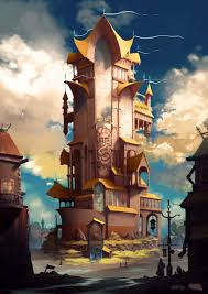 Artstation Mage Tower Mateusz Mizak Fantasy Concept Art Environment Concept Art Fantasy House