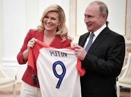 Croatian leader hands Putin soccer ...