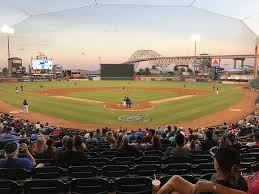 catch a fly ball at a corpus christi hooks game