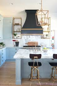 Black And Gold Kitchen Tiles Blue Gray Kitchen Cabinets Marble Countertops White Subway Tile Backsplash Gold Hardware Black S Blue Gray Kitchen Cabinets Open Kitchen Shelves Kitchen Marble