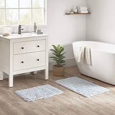 Non slip bath mat water absorbent toilet pedestal mats small large bathroom rug. Shop Now For The Madison Park Elements 100 Organic Cotton Bathroom Rug Non Slip Backing Luxrurious Fringe Texture Natural Bath Mat Absorbent Quick Dry Vintage Shower Room D Cor 17 X 24 20