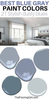 Nov 24, 2020 · soft elephant gray is a perfect color for a zen retreat, a bedroom, or any space that speaks serenity and peace. Best Blue Gray Paint Colors 21 Stylish Dusty Blues The Flooring Girl