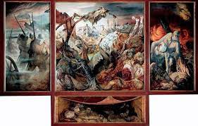 Der krieg), sometimes known as the dresden war triptych, is a large oil painting by otto dix on four wooden panels, a triptych with predella. The Anti Fascist Art Of Otto Dix And George Grosz People S World