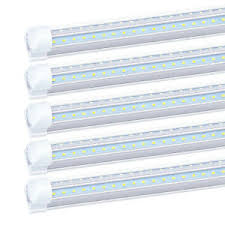 25 Pack Jesled T8 8ft Led Tube Light Bulbs 72w 6500k 8 Led Shop Lights Fixtures Ebay