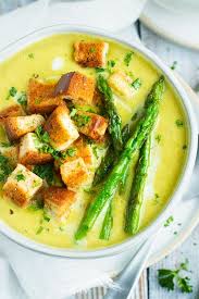 Cream Of Asparagus Soup Recipe Vegan Dairy Free Evolving Table Recipe Asparagus Soup Cream Of Asparagus Soup Asparagus Soup Vegan