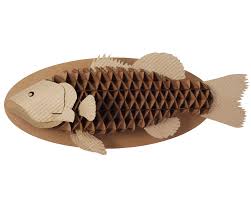 Are you looking for wall decor ideas to refresh your space? Recycled Cardboard Trophy Fish Cardboard Sculpture Cardboard Trophy Cardboard Wall