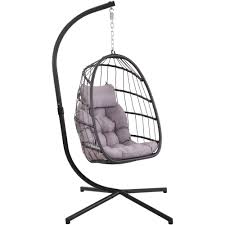 Alibaba.com offers 1,484 indoor hammock stand products. Clearance Hanging Wicker Egg Chair Outdoor Patio Hanging Chairs With Stand Uv Resistant Hammock Chair With Comfortable Gray Cushion Durable Indoor Swing Egg Chair For Garden Backyard 350lbs Walmart Com Walmart Com