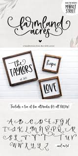 Handwriting fonts bring a new artistry to fonts, as they are actually based on people's individual handwriting. Farmland Acres A Font Duo With Doodles 558164 Calligraphy Font Bundles In 2020 Free Calligraphy Fonts Hand Lettering Tutorial Hand Lettering