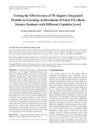 Science form 1 pages 51 100 text version anyflip. Pdf Testing The Effectiveness Of 7e Inquiry Integrated Module On Learning Achievement Of Form Two Basic Science Students With Different Cognitive Level