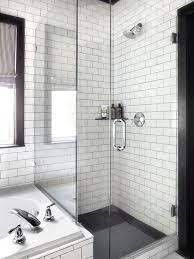 Our Favorite Designer Bathrooms White Subway Tile Shower White Master Bathroom Master Bathroom Makeover
