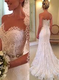 Sheath Sweetheart Sleeveless Sweep Brush Train With Beading Lace Wedding Dresses Backless Mermaid Wedding Dresses Wedding Dress Necklace Wedding Dress Train