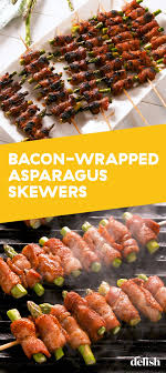 Grilled Bacon Wrapped Asparagus Skewers Are Even Better Than Disneyland S Recipe Grilled Bacon Wrapped Asparagus Bacon On The Grill Bacon Wrapped Asparagus
