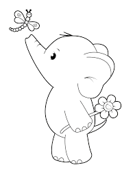 Print free coloring pictures for kids here: Free Digi Stamp Ella With Dragonfly Cute Elephant Simply Cards Papercraft Magazine In 2020 Elephant Coloring Page Cute Coloring Pages Digi Stamp