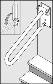 Acessinc Handicap Flip Up Flip Down Toilet Safety Grab Bars Handicap Bathroom Design Toilet Design Handicap